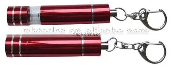 Custom logo carabiner mini LED telescopic flashlight