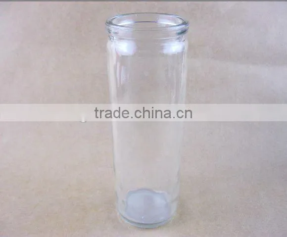 clear glass wax cylinder / glassware