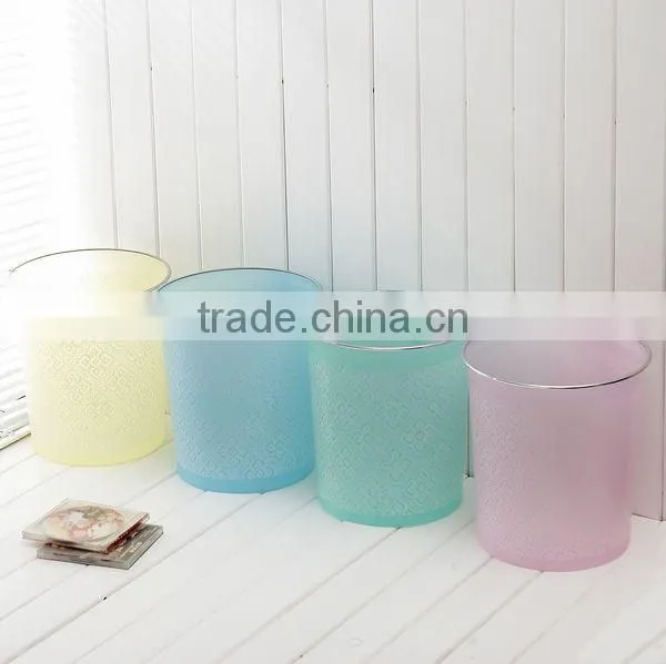 round shape trash can
