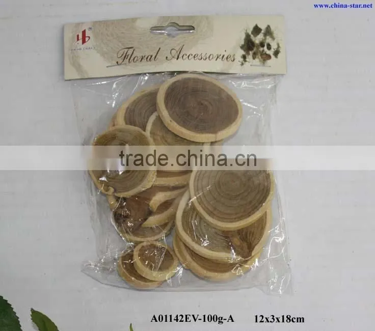 natural wood slice decorations