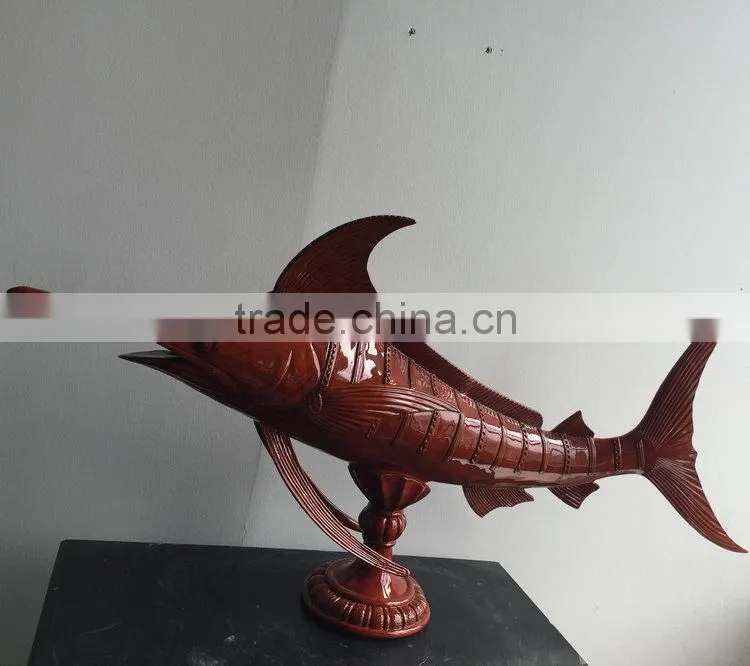 Resin fish figurine statue