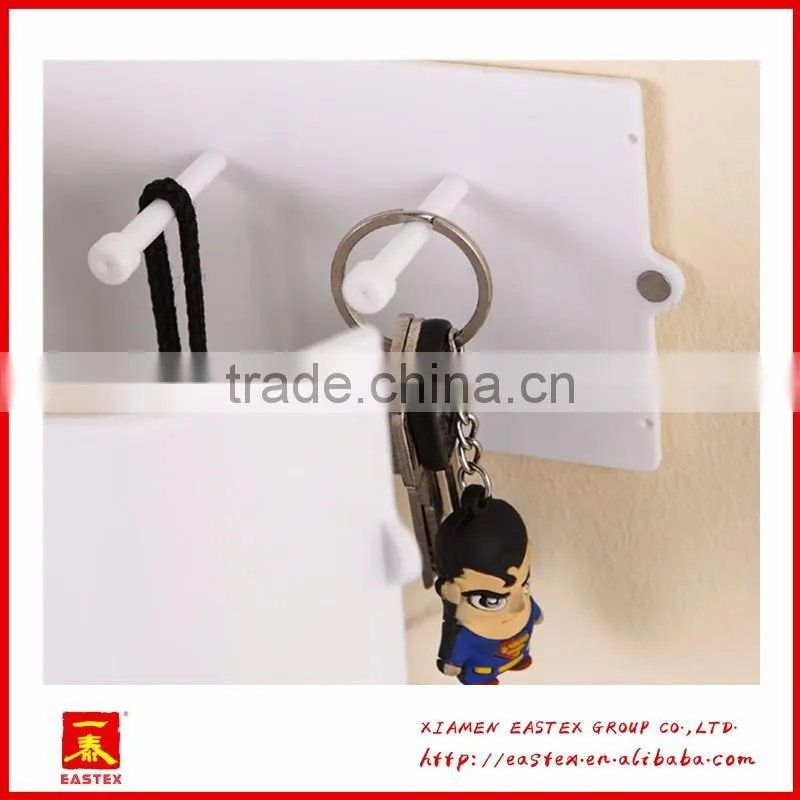 key hook behind the door