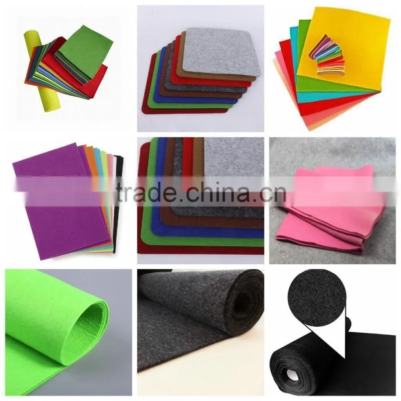 needle punched felt fabric /polyester felt /synthetic felt