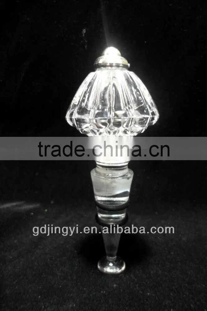 clear Acrylic wine bottle stopper with LED 7colors lighting for sale