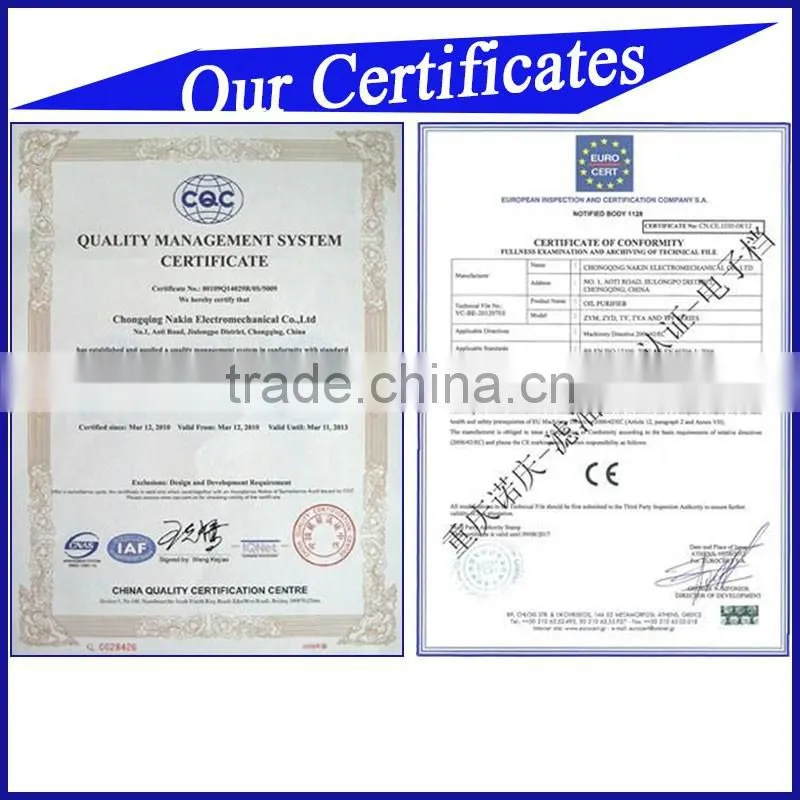 Portable Transformer Oil Purification Machine For Dielectric Oil Treatment/ Oil Purifier Machine