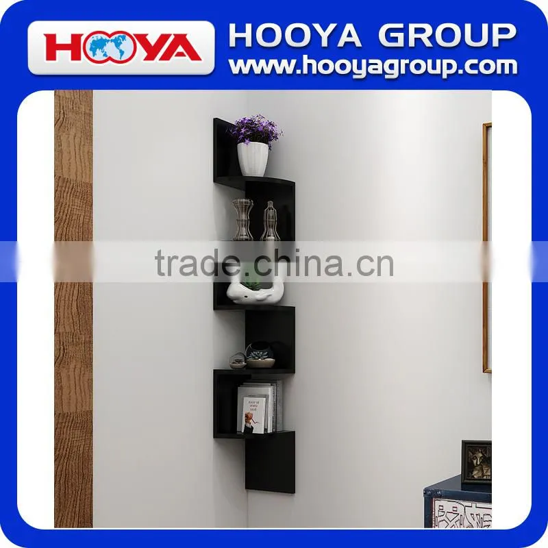 living Room Wood wall Corner Shelf