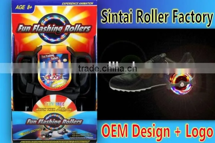 kids and adult attachable single flashing roller skating