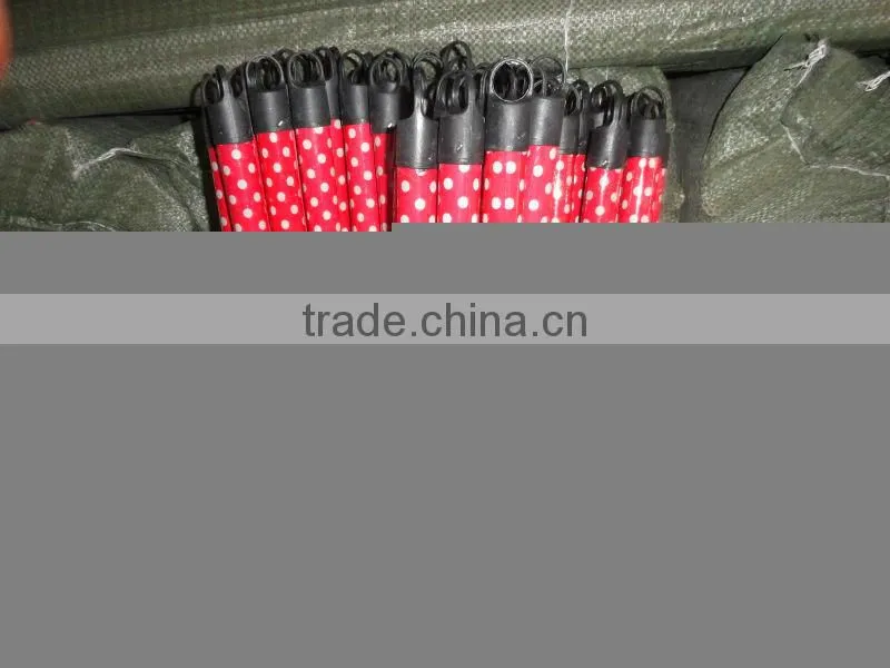 PVC coated wooden broom handle