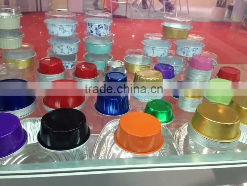 Cheap colour coated airline aluminium foil cake tray