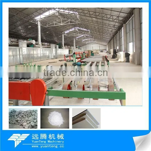 China high automatic gypsum board production machine with annual capacity 0.5-30 million sqm
