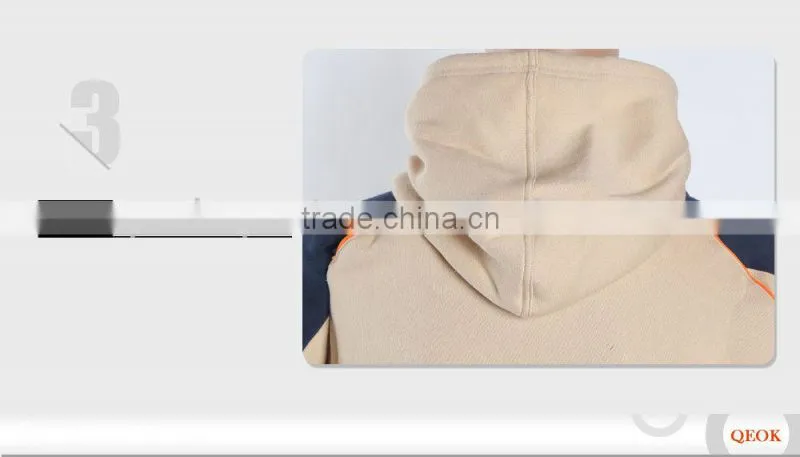 Customized men crewneck sweatshirt with pockets