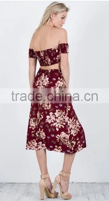 2017 Fashion Summer new dress for Floral Print