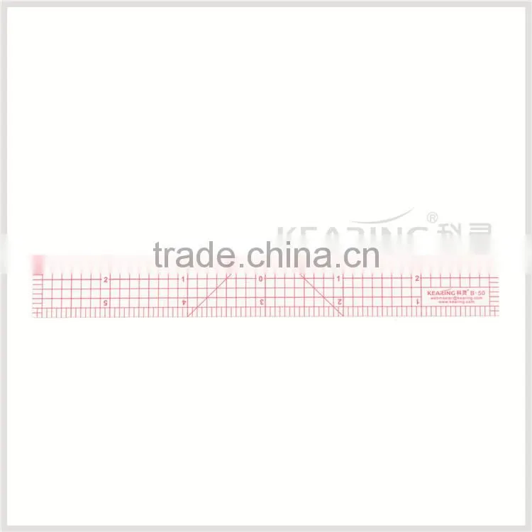 Kearing Sandwich line printing 1.2mm thick plastic clothes sewing garment pattern making ruler #B-50