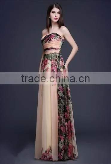 women casual one piece long sleeveless floral maxi dress