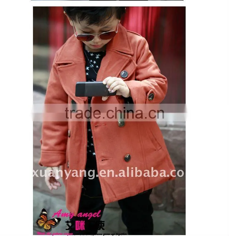 children fashion coat with high qualtiy child new year boys fur coats