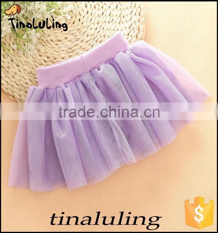 wholesale lilac tutus children mini skirts tulle pettiskirts for girls
