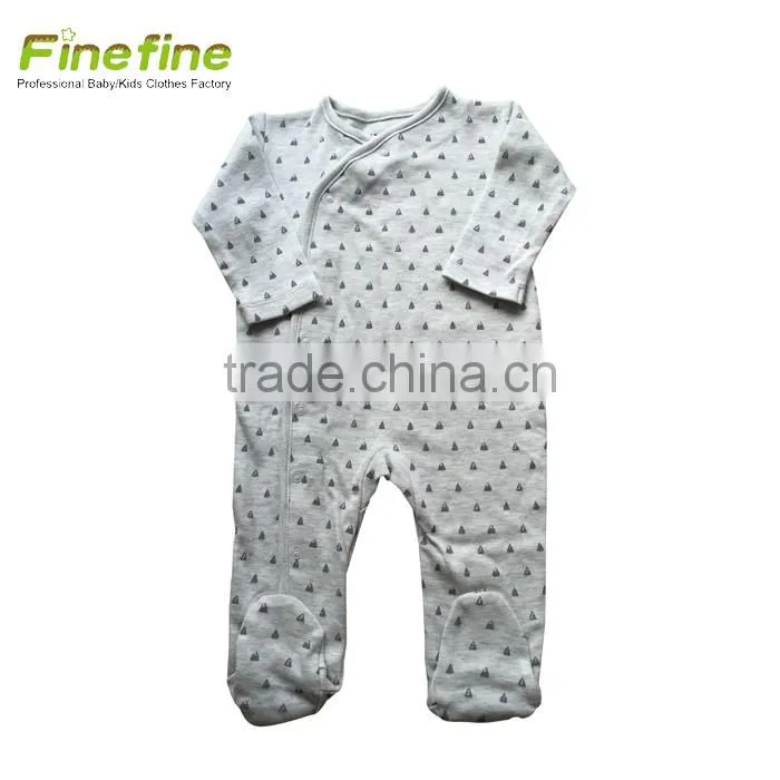 Long-Sleeved Cotton Baby Clothes One Piece Winter Design Smocked Baby Romper