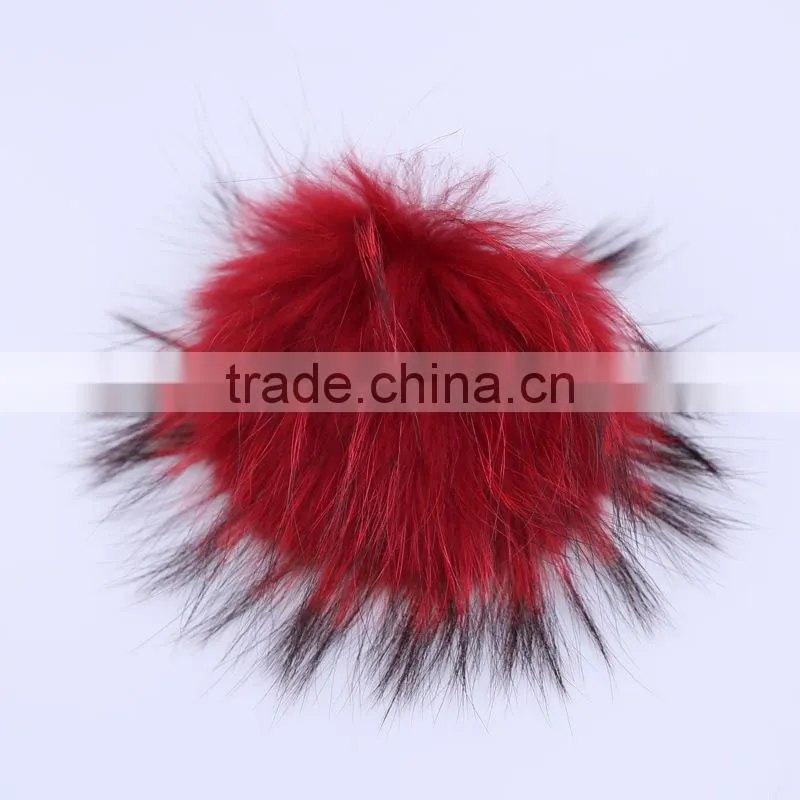 Logo design accept woman winter warm plush thicken winter beanie knit hat with fur poms
