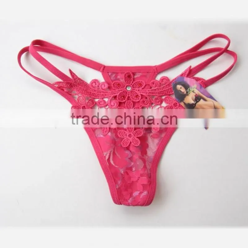 Women Sexy Panties Lace Briefs Girl Lingeries Thongs g-string Flower Panties