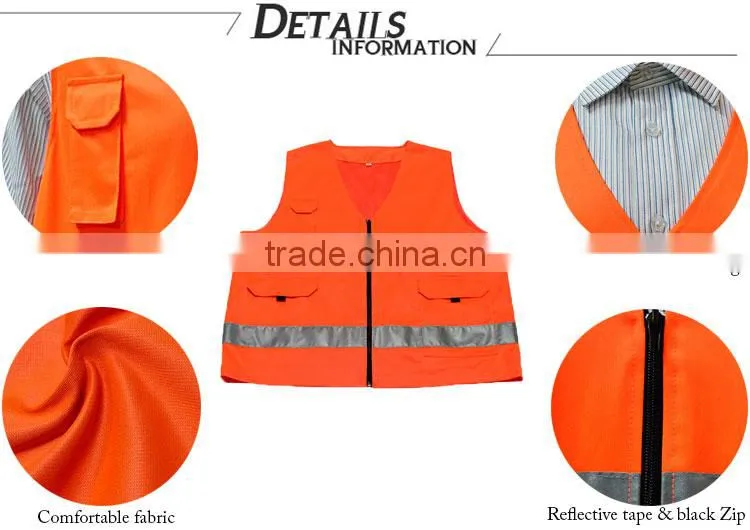 High Visibility LED Light up Work Reflective clothing safety