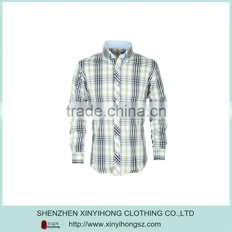 2015 Custom Sublimated Checks Long Sleeve Shirts Manufacturer