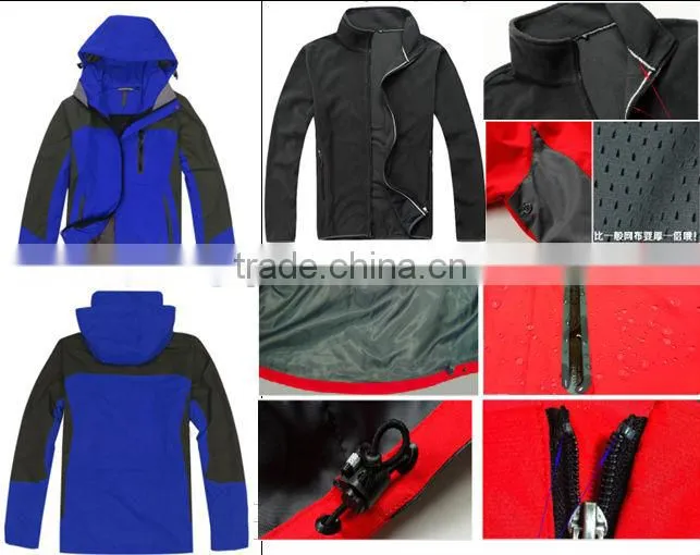 high quality men's winter windproof/waterproof jacket 2014