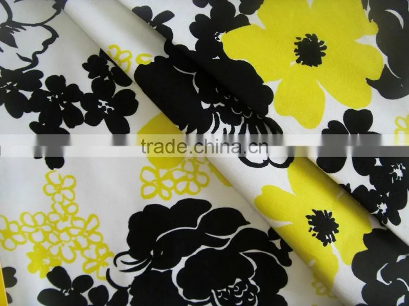 good quality cotton and ramie material printed flocking fabric