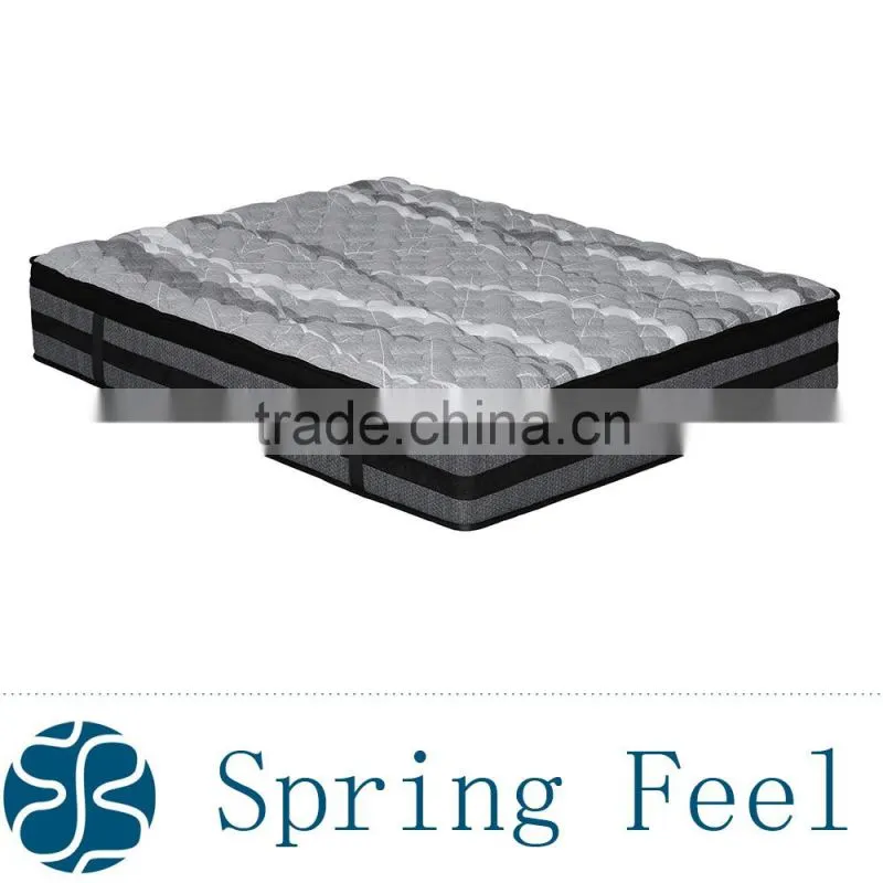 Bamboo Euro top spring mattress for bed room furnitures