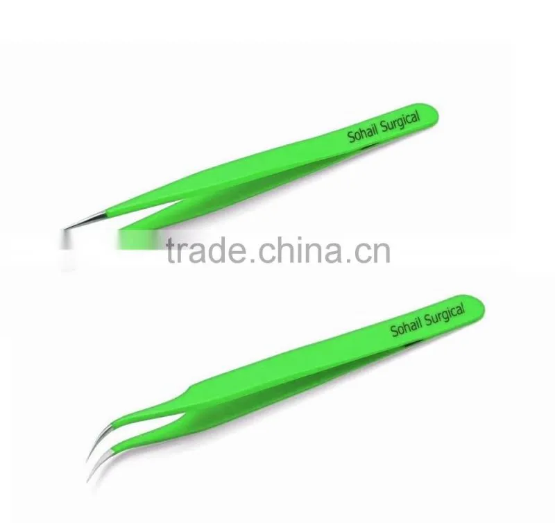 eyelash extension tweezers color