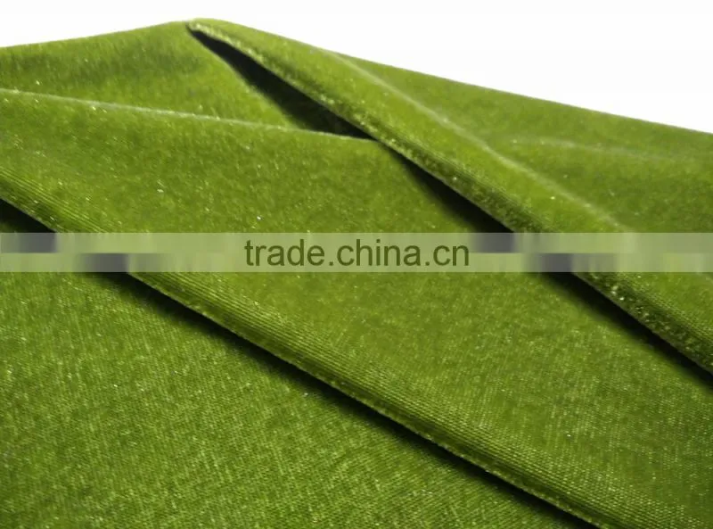 plain dyed spun velvet fabric/knitted fabric