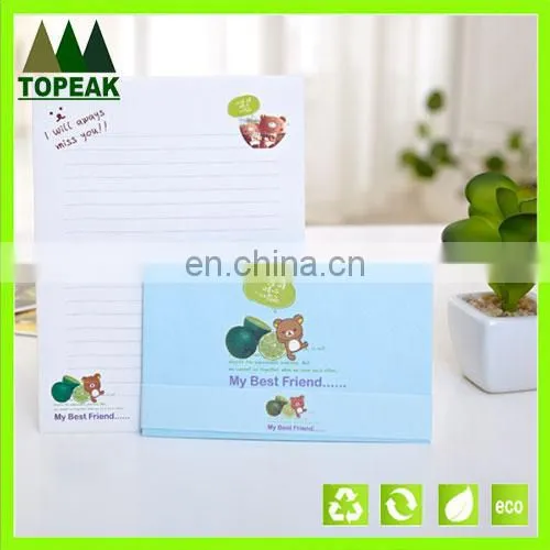 2016 best selling Cute Cartoon paper Colorful Gift Envelope