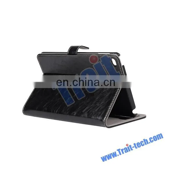 2015 New Arrival Oil Wax Crazy Horse Pattern for iPad Mini 4 tablet cover
