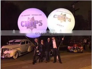 PVC Inflatable Tripod Light Balloon , Stand Inflatabel Led Balloon , Flashing LED Light Up Balloons