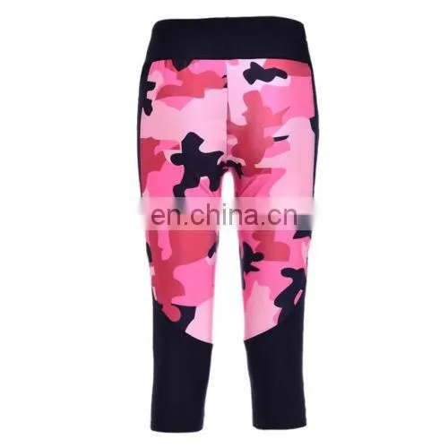fitness clothes quick dry yoga pants leggings custom print jogging pants with pocket