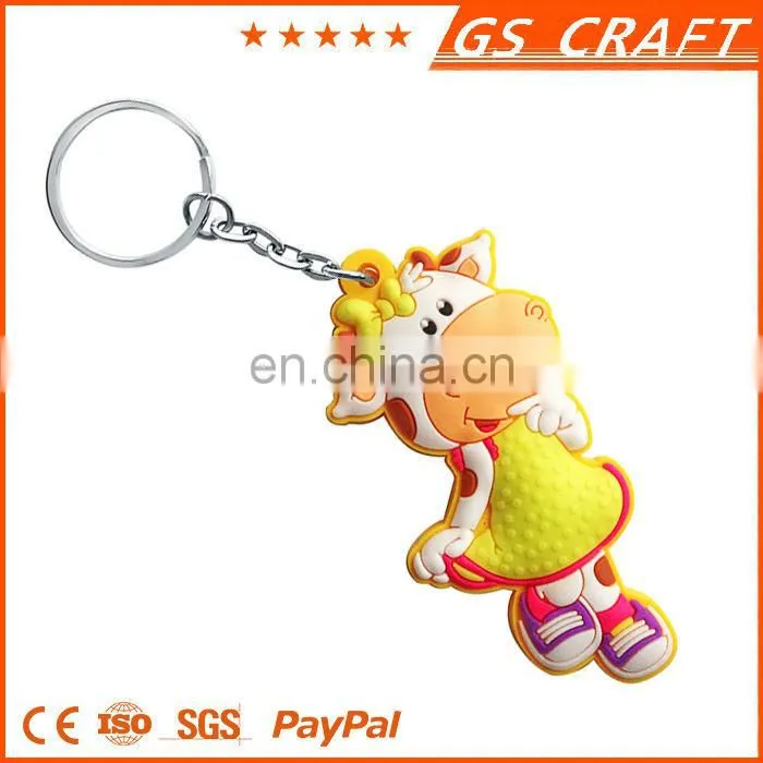 Quality assured China keychain maker/quality guarantee lovely animals keychain