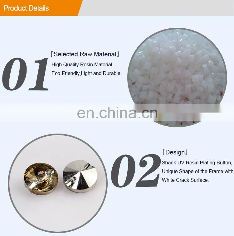 Rhinestone Shank Button for Shirt or Decoration BA60386
