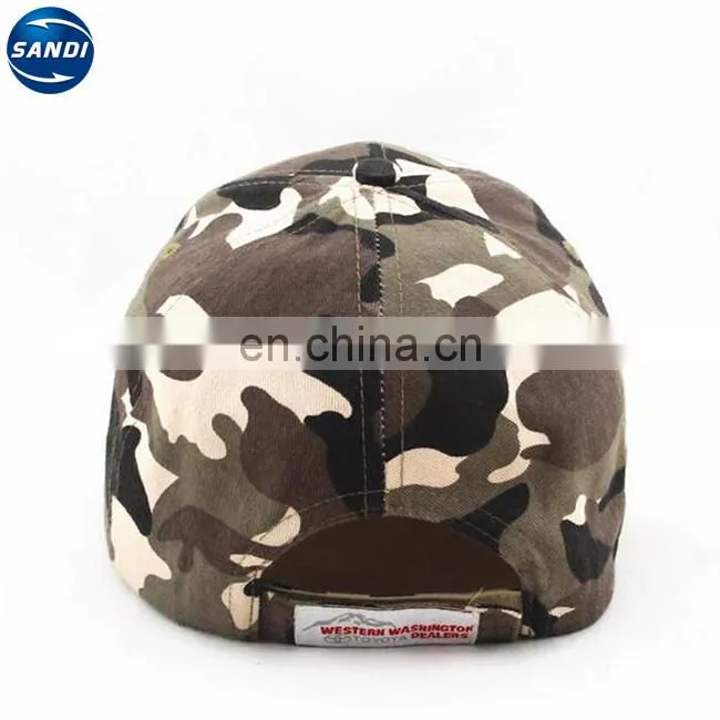 Custom LOGO printed camouflage fabric men army cap