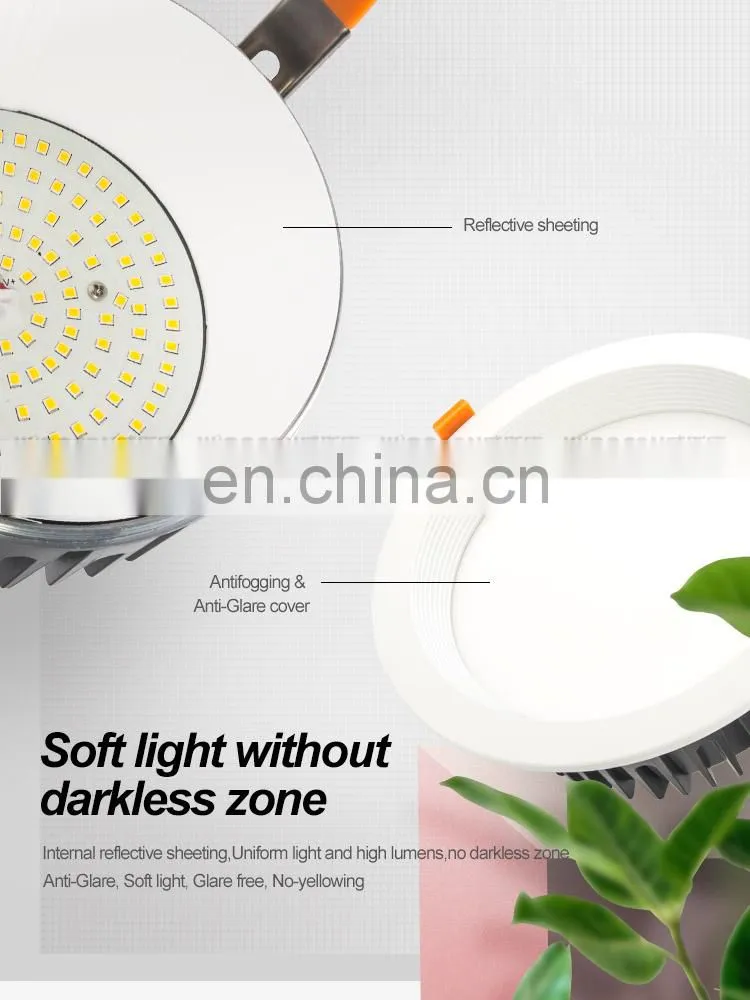 Anti-Glare round dimmable ip44 decorative mini Recessed Ceiling Down Light
