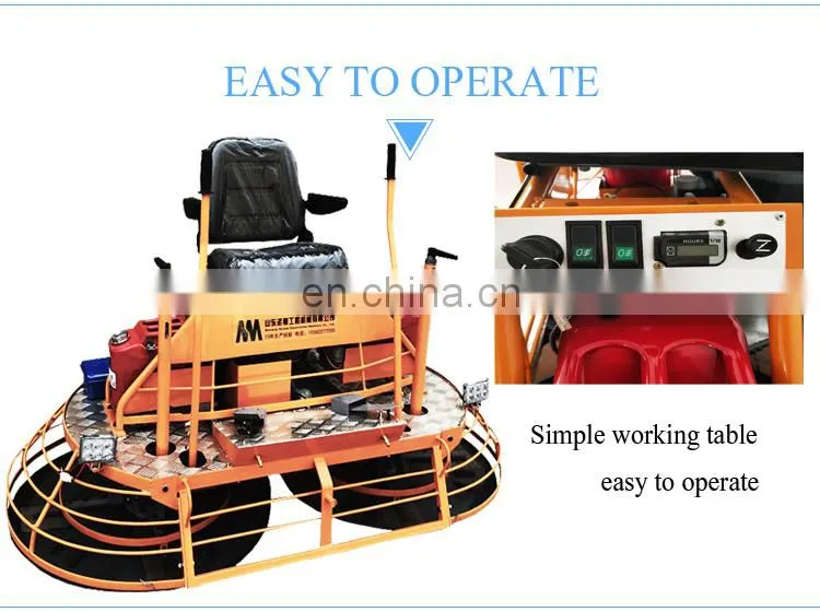 mini concrete ride on power trowel machine for sale