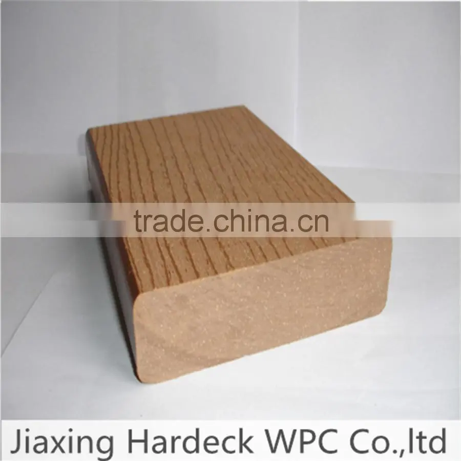 Extruded plastic composite decking