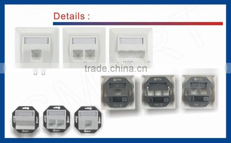 cat5e cat6 FTP fiber wall outlet