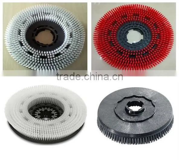 Round roller brushes for industrial usage