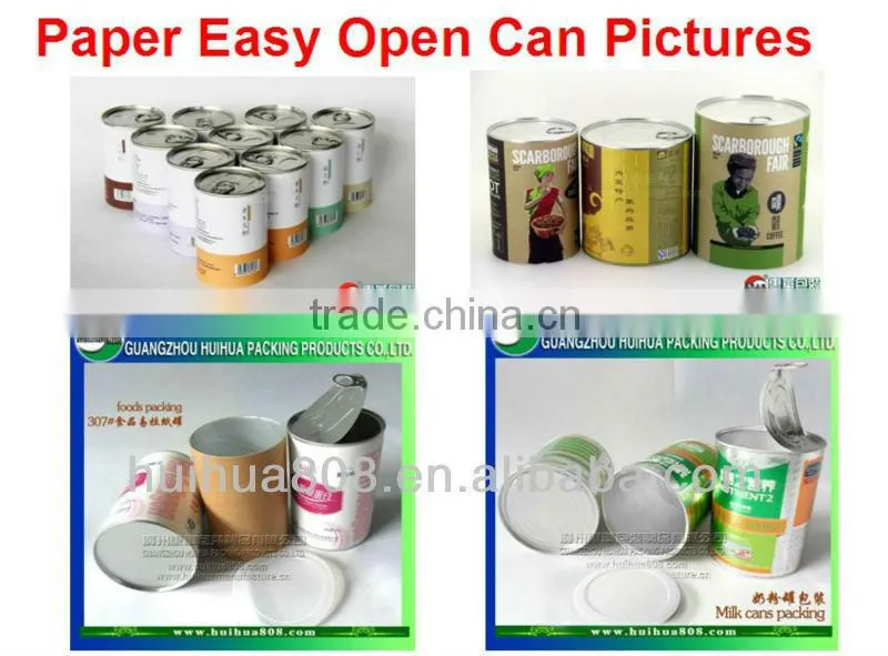 Food Canning Cans Customized Airtight Paper Can