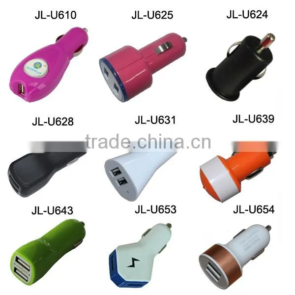 Mobile charger manufacturer cell phone power adapter used in car cigar lighter DC car charger
