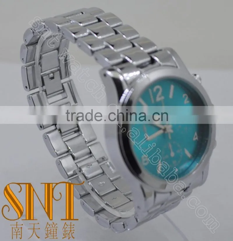 Fashion Turq Sunray Dial, High Quality Stainless Steel Watch