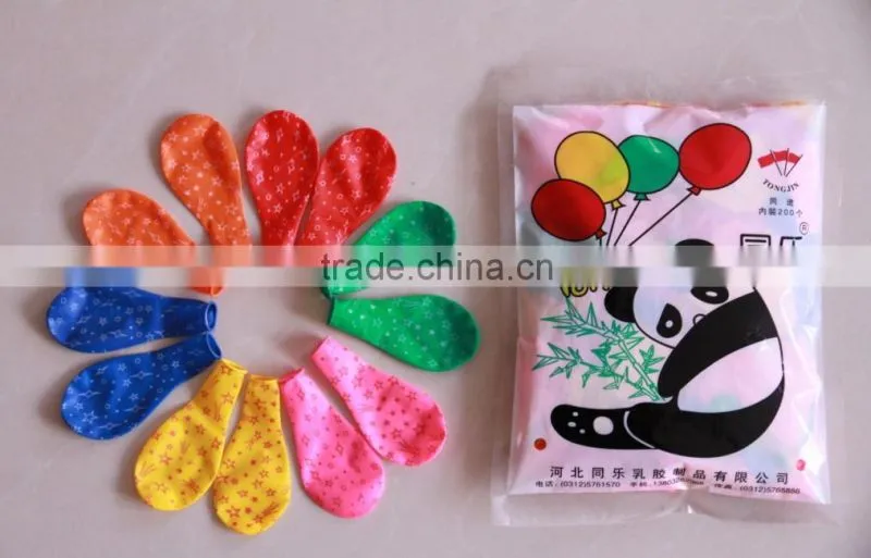 environmental printing latex flat balloon No.6