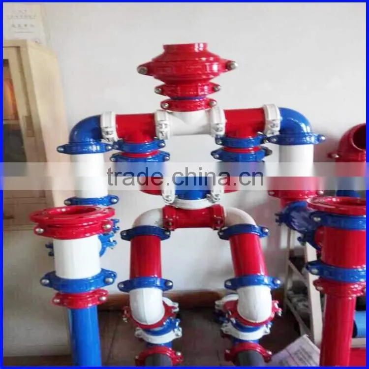 Red Lacquer Grooved Steel Pipe Powder coated for Fire Protection service