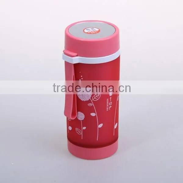 300ml Flower printing double wall insulated bottle
