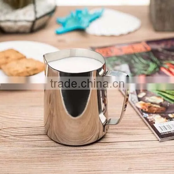 Good quality Stainless Steel Milk Cup Milk Frothing Pitcher 12 /20 /32 OZ milk frothing pitcher