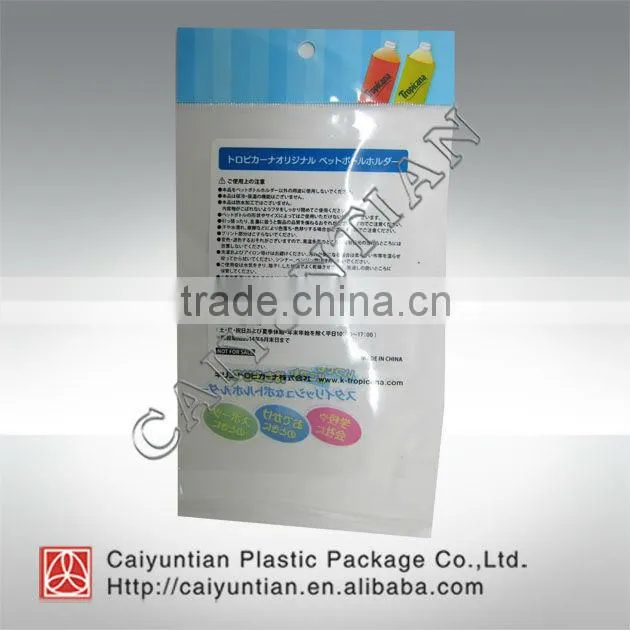 High quality head card bag printing plastic bag Chuck bag